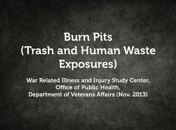 Burn Pits (Trash and Human Waste Exposures)